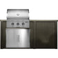 Haven 6 Ft Coyote Outdoor Kitchen Island with Plain Panel | HCOY72PAN