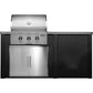 Haven 6 Ft Coyote Outdoor Kitchen Island with Plain Panel | HCOY72PAN
