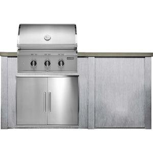 Haven 6 Ft Coyote Outdoor Kitchen Island with Plain Panel | HCOY72PAN