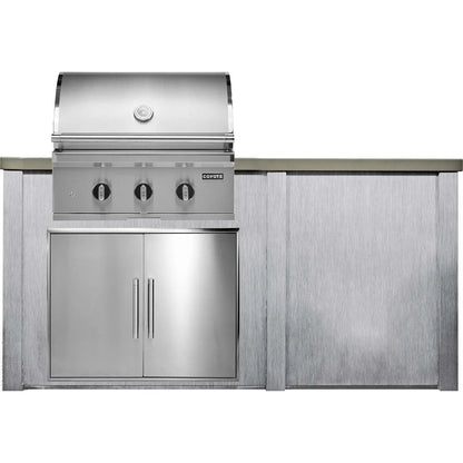 Haven 6 Ft Coyote Outdoor Kitchen Island with Plain Panel | HCOY72PAN