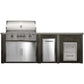 Haven 8 Ft Coyote Outdoor Kitchen Island with Two Drawer Unit | HCOY96DRAW