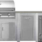 Haven 8 Ft Artisan Outdoor Kitchen Island with 24" Refrigerator | HART96REF