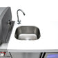 Mont Alpi 400 Classic Island with Beverage Center and Kegerator | 4-Burner Grill, Sink, Fridge, Stainless Steel | MAi400-KEGBEV