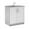 NewAge Products Classic Series - Modular 32" Sink Cabinet - Louvered White