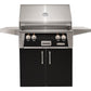Alfresco Grills Alfresco 30” Freestanding Cart Luxury Gas Grill with SearZone / Stainless Steel, Smoker, Infrared Rear Burner, Rotisserie, Cover / ALXE-30SZC