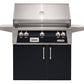 Alfresco Grills Alfresco 36” Freestanding Cart Luxury Gas Grill / Stainless Steel, 18SR Burners, Smoker, Infrared Rear Burner, Rotisserie, Cover / ALXE-36C