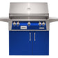 Alfresco Grills Alfresco 36” Freestanding Cart Luxury Gas Grill / Stainless Steel, 18SR Burners, Smoker, Infrared Rear Burner, Rotisserie, Cover / ALXE-36C