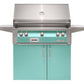 Alfresco Grills Alfresco 36” Freestanding Cart Luxury Gas Grill / Stainless Steel, 18SR Burners, Smoker, Infrared Rear Burner, Rotisserie, Cover / ALXE-36C