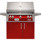 Alfresco Grills Alfresco 36” Freestanding Cart Luxury Gas Grill / Stainless Steel, 18SR Burners, Smoker, Infrared Rear Burner, Rotisserie, Cover / ALXE-36C