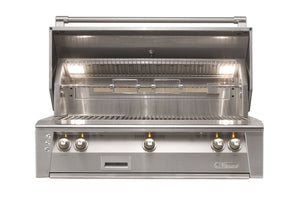 Alfresco Grills Alfresco 42” Built-In Luxury Gas Grill with SearZone / Stainless Steel, Smoker, Infrared Rear Burner, Rotisserie, Cover / ALXE-42SZ