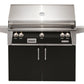 Alfresco Grills Alfresco 42” Freestanding Cart Luxury Gas Grill with SearZone / Stainless Steel, Smoker, Infrared Rear Burner, Rotisserie, Cover / ALXE-42SZC