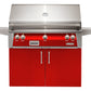 Alfresco Grills Alfresco 42” Freestanding Cart Luxury Gas Grill with SearZone / Stainless Steel, Smoker, Infrared Rear Burner, Rotisserie, Cover / ALXE-42SZC