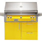 Alfresco Grills Alfresco 42” Freestanding Deluxe Cart Luxury Gas Grill / Stainless Steel, 18SR Burners, Smoker, Infrared Rear Burner, Rotisserie, Cover / ALXE-42CD