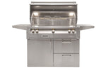 Alfresco Grills Alfresco 42” Freestanding Deluxe Cart Luxury Gas Grill / Stainless Steel, 18SR Burners, Smoker, Infrared Rear Burner, Rotisserie, Cover / ALXE-42CD
