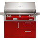 Alfresco Grills Alfresco 42” Freestanding Deluxe Cart Luxury Gas Grill with SearZone / Stainless Steel, Smoker, Infrared Rear Burner, Rotisserie, Cover / ALXE-42SZCD