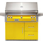 Alfresco Grills Alfresco 42” Freestanding Refrigerated Cart Luxury Gas Grill / Stainless Steel, 18SR Burners, Smoker, Infrared Rear Burner, Rotisserie, Cover / ALXE-42R
