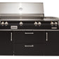 Alfresco Grills Alfresco 56” Deluxe Freestanding Cart Luxury Gas Grill / Stainless Steel, 18SR Burners, Smoker, Infrared Rear Burner, Dual Side Burner, Rotisserie, Cover / ALXE-56C