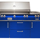 Alfresco Grills Alfresco 56” Deluxe Freestanding Cart Luxury Gas Grill / Stainless Steel, 18SR Burners, Smoker, Infrared Rear Burner, Dual Side Burner, Rotisserie, Cover / ALXE-56C