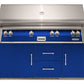 Alfresco Grills Alfresco 56” Refrigerated Freestanding Cart Luxury Gas ALL-GRILL with SearZone / Stainless Steel, 18SR Burners, Smoker, Infrared Rear Burner, Rotisserie, Cover / ALXE-56BFGR