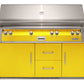 Alfresco Grills Alfresco 56” Refrigerated Freestanding Cart Luxury Gas ALL-GRILL with SearZone / Stainless Steel, 18SR Burners, Smoker, Infrared Rear Burner, Rotisserie, Cover / ALXE-56BFGR