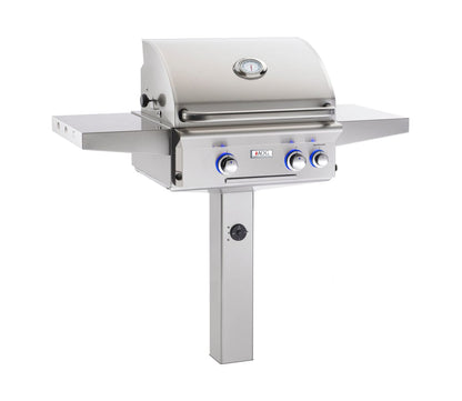 American Outdoor Grill Grills American Outdoor Grill L-Series 24” Post Mount Gas Grill / Patio or In-Ground, Rotisserie Backburner, Optional Sear Burner / 24NPL or 24NGL