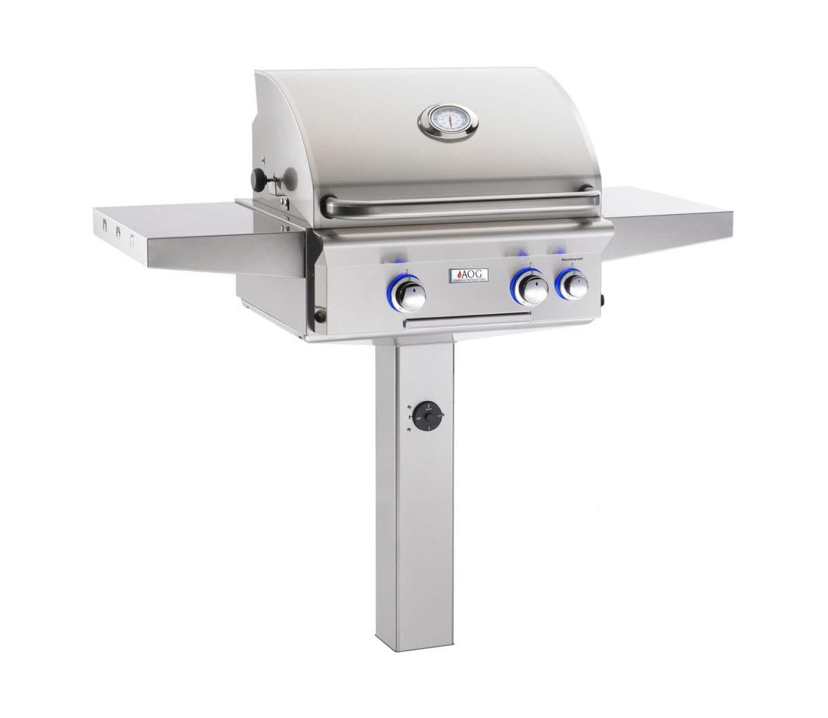 American Outdoor Grill Grills American Outdoor Grill L-Series 24” Post Mount Gas Grill / Patio or In-Ground, Rotisserie Backburner, Optional Sear Burner / 24NPL or 24NGL