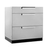 NewAge Products Classic Series - Modular 32” 3 Drawer Cabinet - Stainless Steel