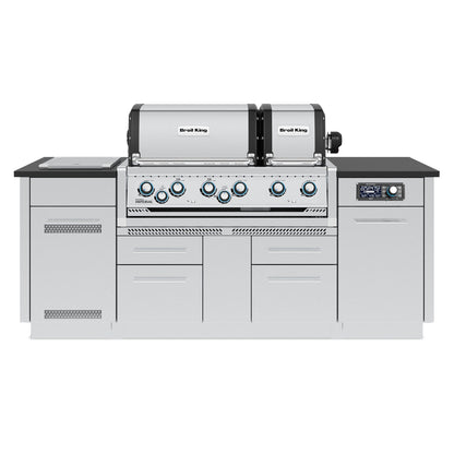Broil King Islands Liquid Propane Broil King Imperial QS 690i 6-Burner Gas Grill Island / 699884, 699887