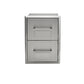 Haven 8 Ft Coyote Outdoor Kitchen Island with Two Drawer Unit | HCOY96DRAW