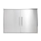 Haven 8 Ft Coyote Right Side Grill Outdoor Kitchen Island with 24" Refrigerator | HCOY96REF-R