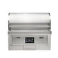 Haven 8 Ft Coyote Pellet Outdoor Kitchen Island with Plain Panel | HCOY96PPAN