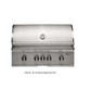 Haven 8 Ft Coyote Right Side Grill Outdoor Kitchen Island with 24" Refrigerator | HCOY96REF-R