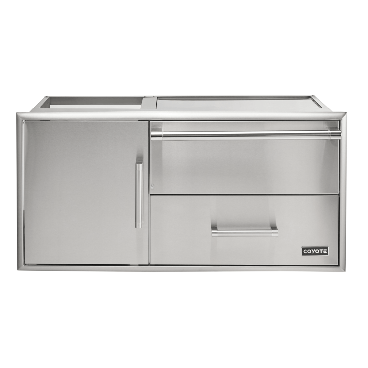 Coyote Grill Accessories Coyote 42&quot; Access Door With Storage &amp; Warming Drawer Combo / C3-CDWD