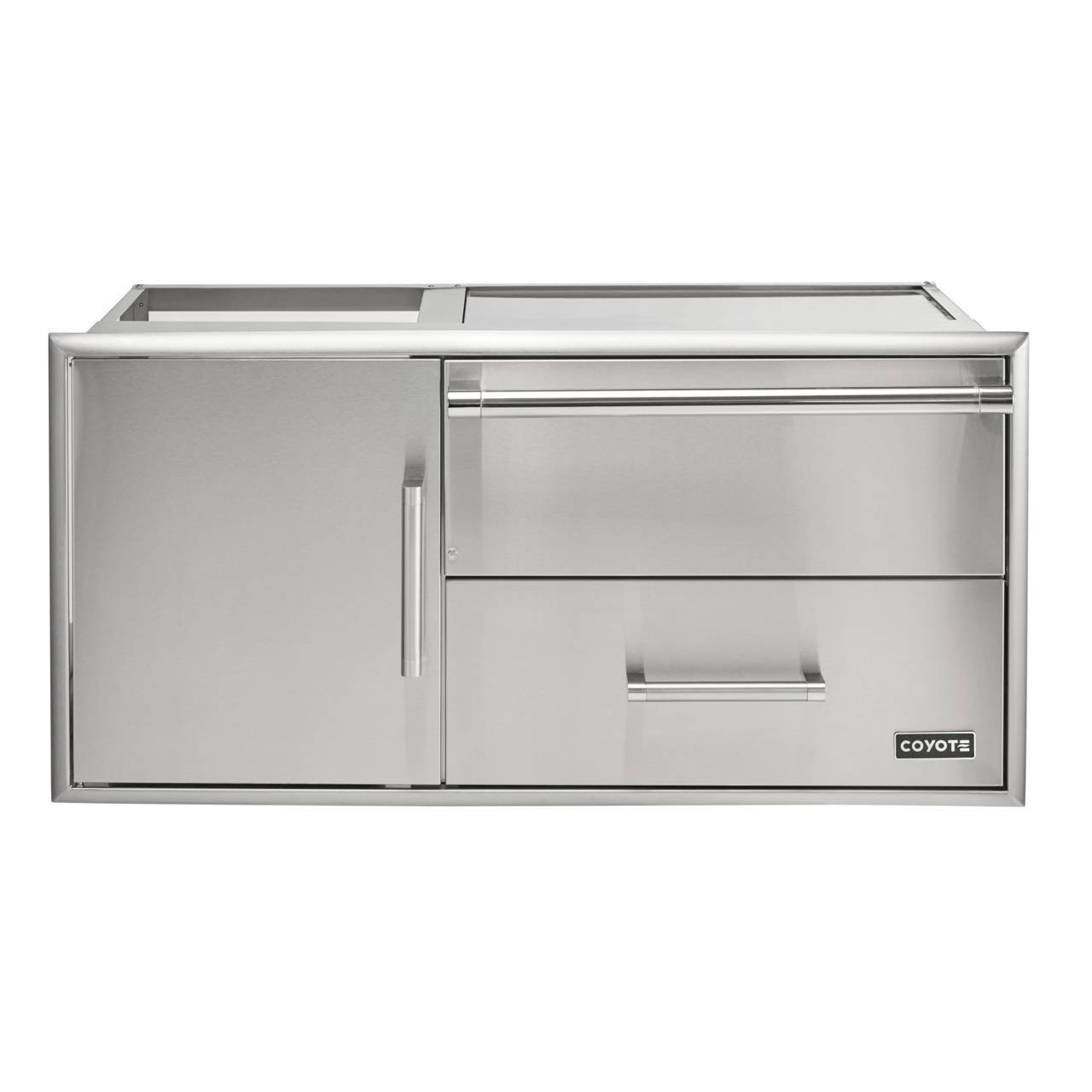 Coyote Grill Accessories Coyote 42" Access Door With Storage & Warming Drawer Combo / C3-CDWD