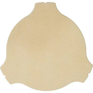 Elegant coyote beige wooden plaque with ornate curves, ideal for outdoor kitchens or grill labeling.