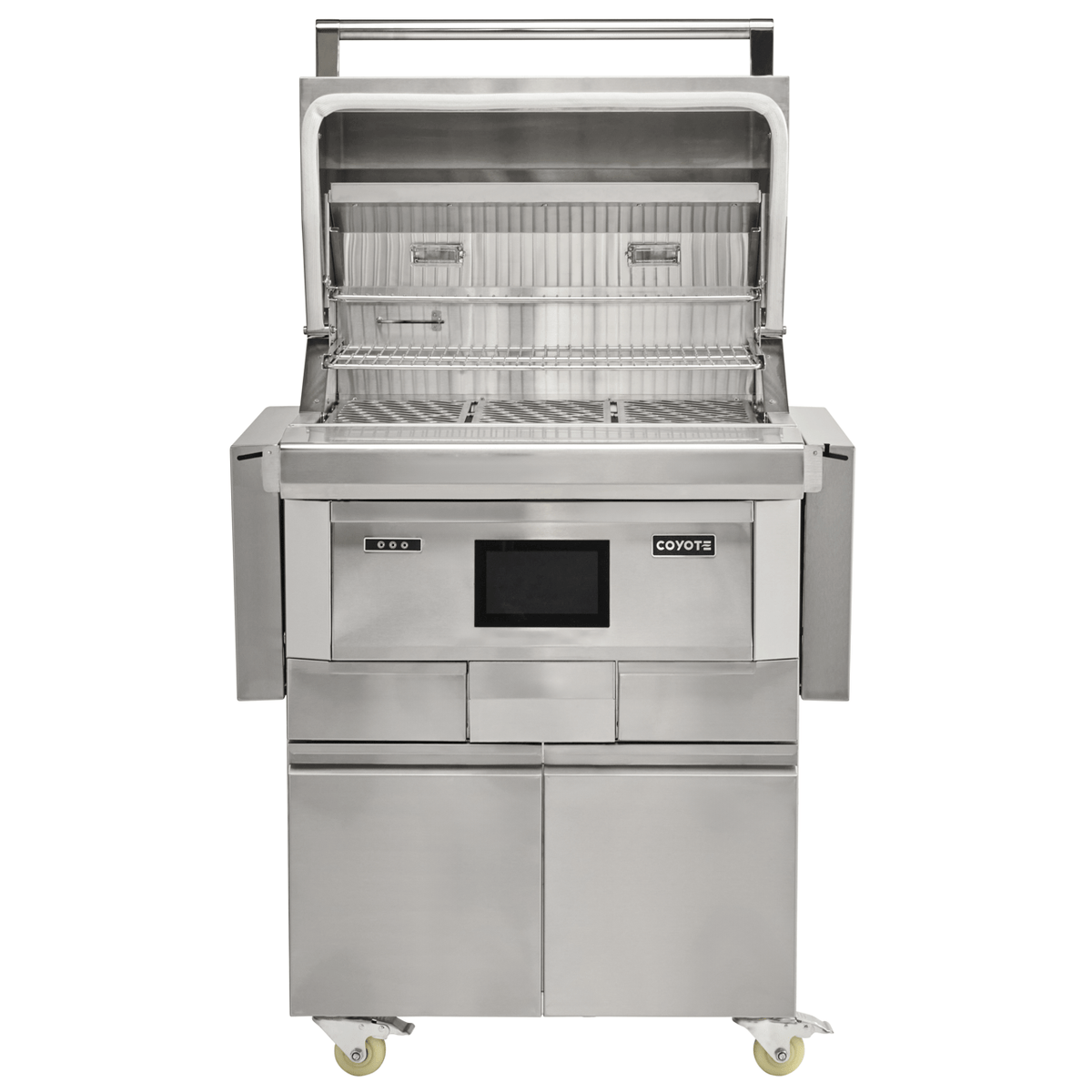 Coyote Grills Coyote 28&quot; GEN3 Pellet Grill with Cart | C2P28-FS