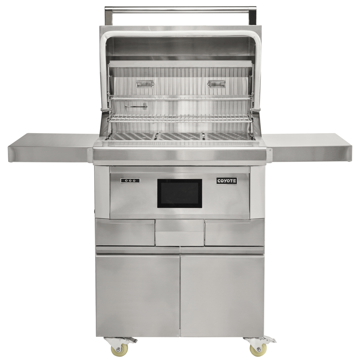 Coyote Grills Coyote 28&quot; GEN3 Pellet Grill with Cart | C2P28-FS