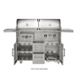 Coyote Grills Coyote 50" Hybrid Gas and Charcoal Built-In Grill | Stainless Steel | C3HY50
