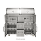 Coyote Grills Coyote 50" Hybrid Gas and Charcoal Built-In Grill | Stainless Steel | C3HY50