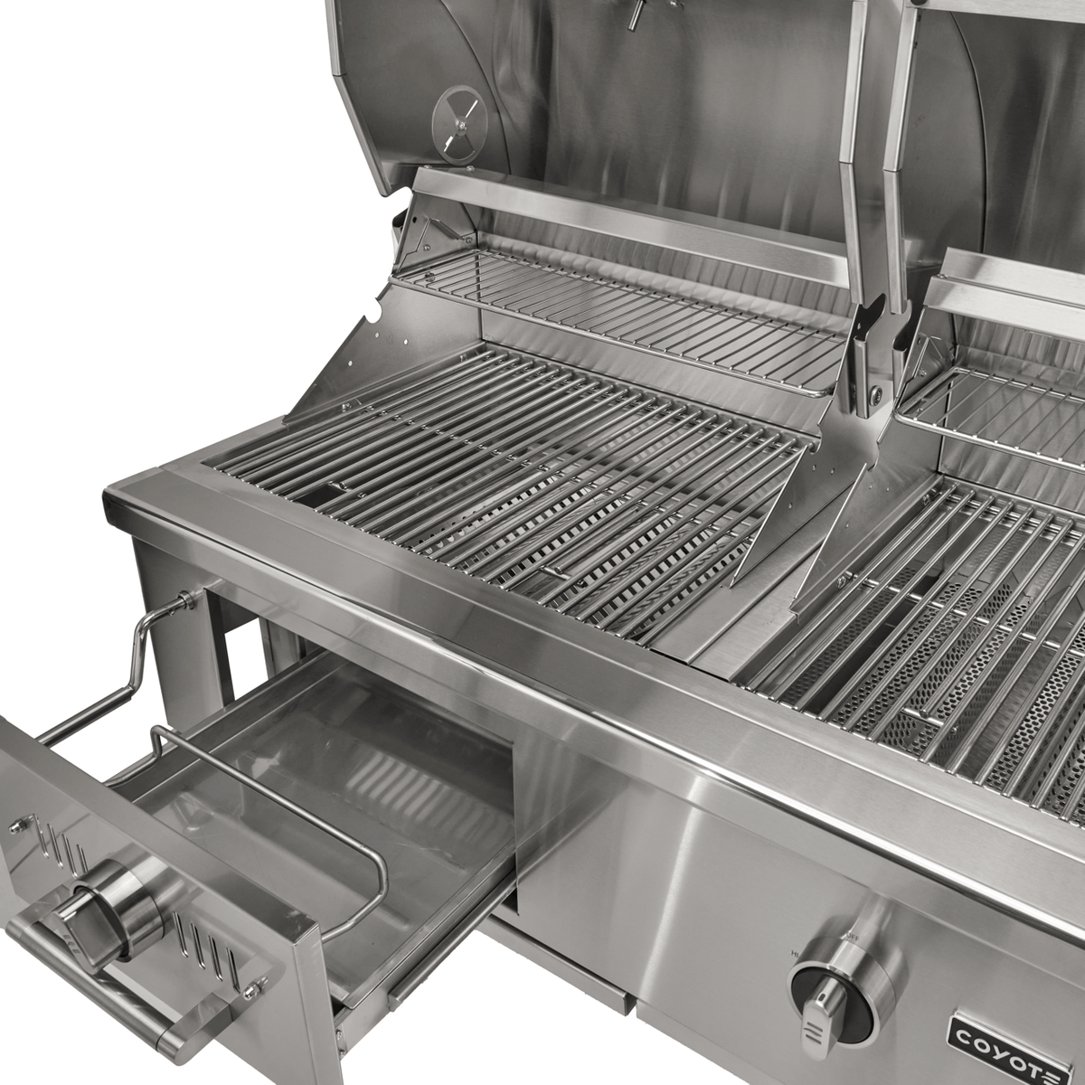 Coyote Grills Coyote 50&quot; Hybrid Gas and Charcoal Built-In Grill | Stainless Steel | C3HY50