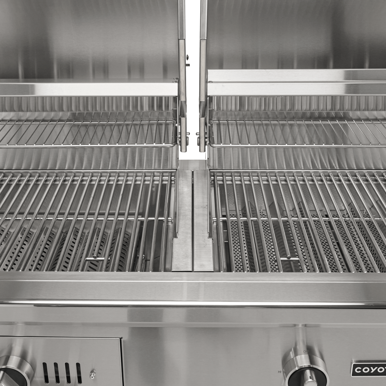 Coyote Grills Coyote 50" Hybrid Gas and Charcoal Built-In Grill | Stainless Steel | C3HY50