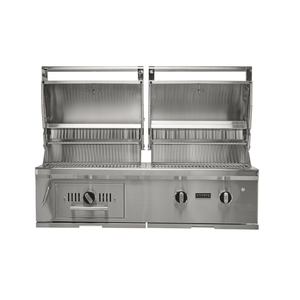 Coyote Grills Liquid Propane Coyote 50" Hybrid Gas and Charcoal Built-In Grill | Stainless Steel | C3HY50