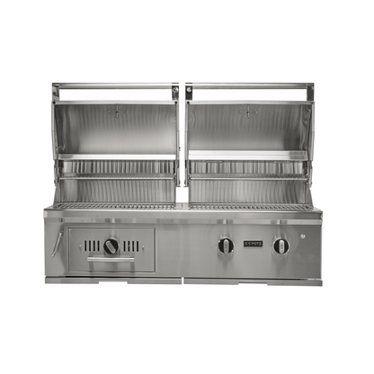 Coyote Grills Liquid Propane Coyote 50" Hybrid Gas and Charcoal Built-In Grill | Stainless Steel | C3HY50
