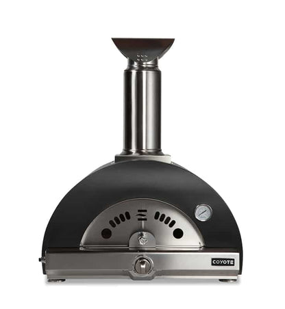 Coyote Pizza Ovens Matte Black / Liquid Propane / No Coyote 30" Hybrid Multi-Fuel Outdoor Pizza Oven / C1PZ30H