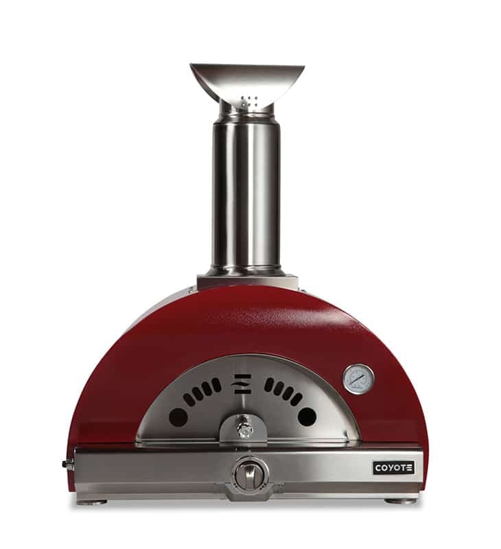 Coyote Pizza Ovens Red / Liquid Propane / No Coyote 30&quot; Hybrid Multi-Fuel Outdoor Pizza Oven / C1PZ30H