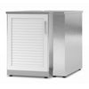 NewAge Products Classic Series - Modular 45 Degree Corner Cabinet - Louvered White