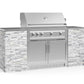 NewAge Products Signature Series Grill Island - 6PC Modular Outdoor Kitchen with Platinum Grill