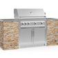 NewAge Products Signature Series Grill Island - 6PC Modular Outdoor Kitchen with Platinum Grill