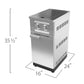 NewAge Products Platinum Dual Side Burner Cabinet | Stainless Steel
