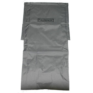 Fire Magic gray side burner cover, brand logo on top; durable fit for outdoor kitchens. Ideal accessory.